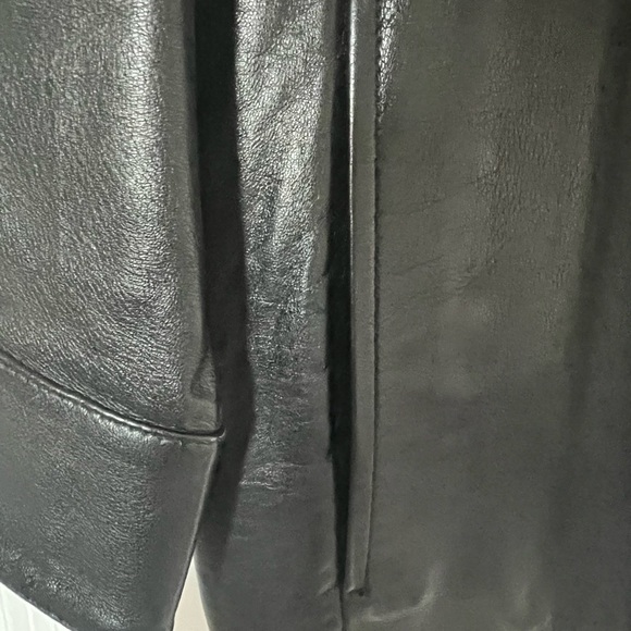 New Men’s Genuine Black Leather Bugatchi Jacket Blazer Coat Sz M - Picture 4 of 15